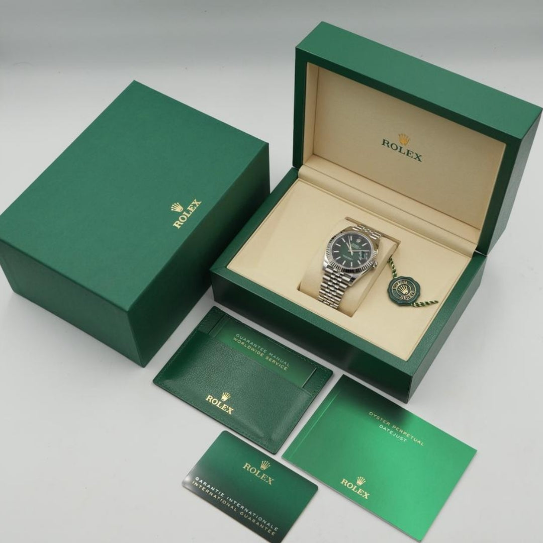 Rolex Datejust 41 Green Ombré Jubilee Full Set (New 2026)